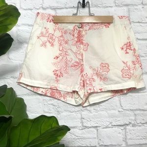 ANTHROPOLOGIE embroidered boho high waist shorts